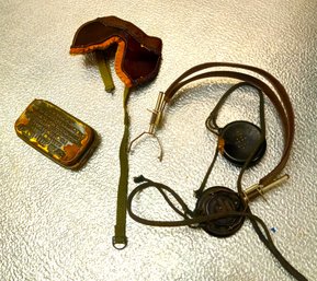 Lot Of Old Military Items 1943 Goggles & More