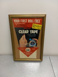 Vintage Band-aid Clear Tape Advertising Display