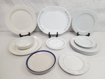 Mixed Dining Ware Separates: Oneida, Corelle Corning Ware & Potter & Smith