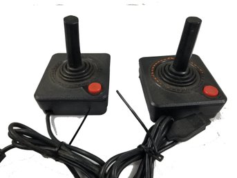 Pair Vintage ATARI Gaming Joysticks
