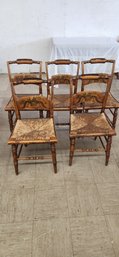 5 Vintage Hitchcock Chairs