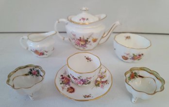 Miniature Tea Set Grouping Of Nippon And Royal Crown Derby China