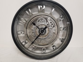 Moving Gear 19' Battery Operated Steampunk Wall Clock - Works