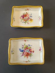 Hammersely Of England Bone China 'Lady Patricia' Set Of 2 Small Side Dishes