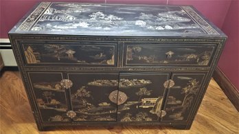 Very Cool Asian Style Buffet Cabinet - 28x13x19H