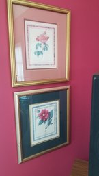 Pair Of Framed Floral Prints, 1 Of 2, 14 X 16