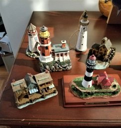 Lot Of 6 Lighthouse Figurines