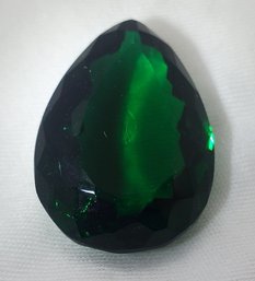 53.50 Ct Synthetic Green Tourmaline ~ 30mm X 22mm X 13mm