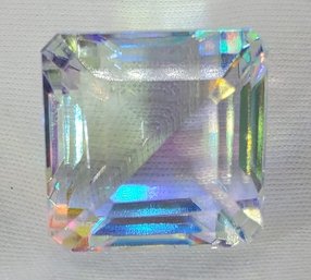 Giant 67.85 Ct Synthetic Mystic Topaz ~ 21mm X 20mm X 18mm