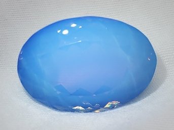 Enormous 79.05 Ct Synthetic Blue Opal ~ 31mm X 21mm X 19mm