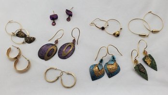 Lot Of Beautiful Assortment Of Vintage Designer Earrings