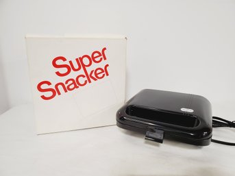 Super Snacker Electric Sandwich Maker In Box