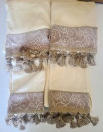 Four Pretty Croscill Bath Towels