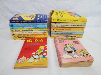 Seventeen 1980s Vintage Hi & Lois Paperback Comic Books