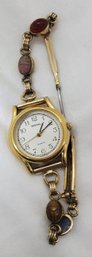 Vintage Speidel Ladies Watch With Admark Gemstone Watchband