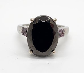 Elite Shungite, Multi-Gemstone Ring In Platinum Over Sterling