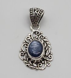 Bali, Kashmir Kyanite Pendant In Sterling