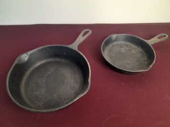 Pair Of Cast Iron Pans