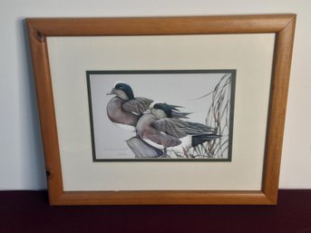 Whimsical Wigeons Signed Bird Print