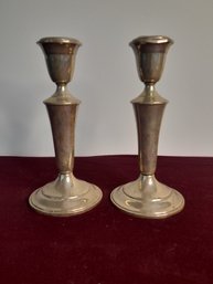 Alvin Sterling Weighted Candle Stick Holders