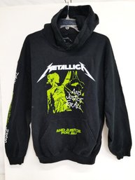 Men's Vintage Metallica 'and Justice For All' Hooded Sweatshirt Size Large