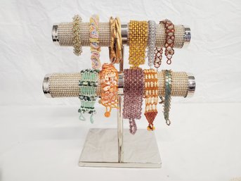 Twelve Bamboo& Beaded Ladies Bracelets (Bag A)