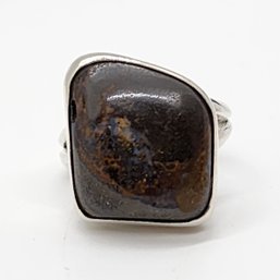 Boulder Opal Ring In Sterling Silver