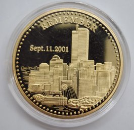 September 11th Commerative Coin In Protective Case