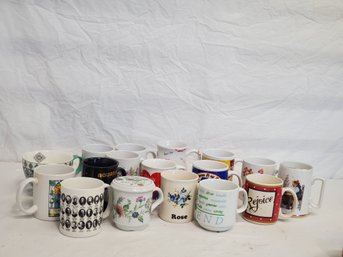 Assortment Of Ceramic Coffee Mugs