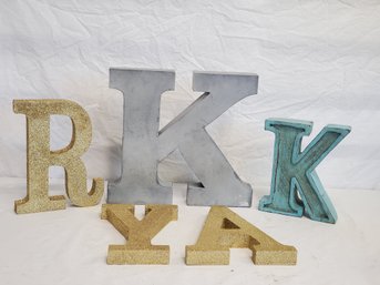 Several Wall Table Decor Letters