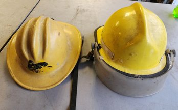 Pair Of Vintage Hard Hats