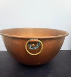 Large Copper Vintage  Bowl