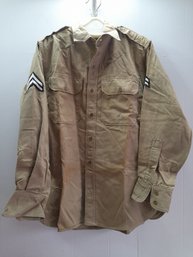 Military Button Up Long Sleeve