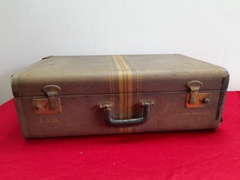 Lido Luggage Hard Sided Vintage Suitcase