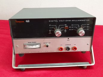 Simpson 460 Digital Volt Ohm Milliammeter