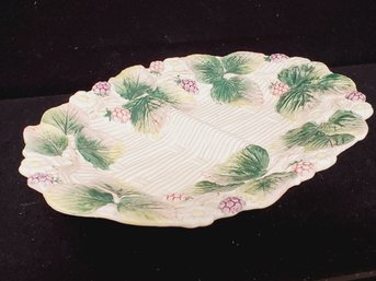 Vintage 1990 FF Fitz & Floyd Wild Berries Divided Serving Dish