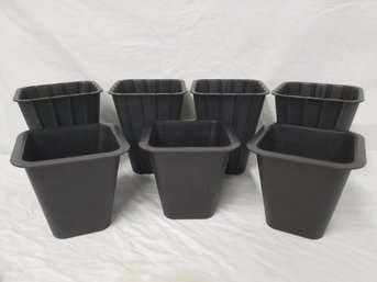 6 Square Flower Planter Pots