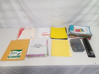 Office Supplies. Hanging Folders, Paper, Folders, Hole Puncher & More