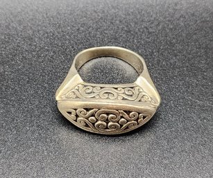 Heavy Vintage Sterling Silver Ring