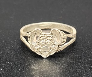 Vintage Sterling Silver Mickey Mouse Ring