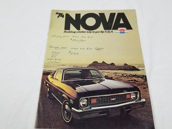 1974 Chevrolet Nova Brochure