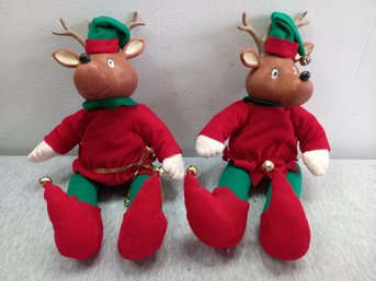 Vintage Plush Reindeers