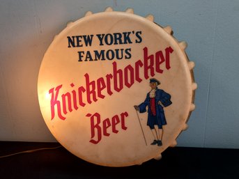 New Yorks Famous Knickerbocker Beer Lighted Sign