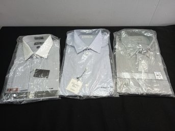 17-34 Button Up Shirts Lot Of 3 NEW