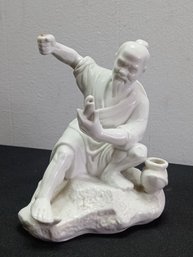 Chinese Fisherman Sculpture