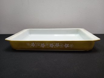 Pyrex Brown Floral Baking Dish