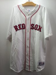 Genuine Merchandise Majestic Size XL Red Sox Jersey #3 In White