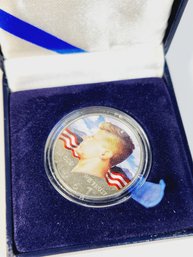 1967 Colorized Kennedy Half Dollar In Display Case