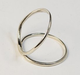 Unique Shape  Sterling Silver Knuckle Ring