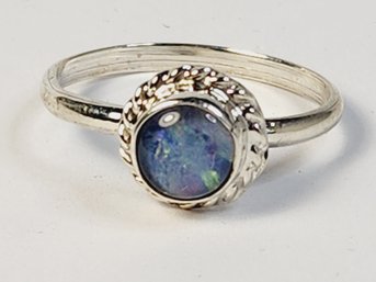 Classic Sterling Silver Blue Moon Stone Ring